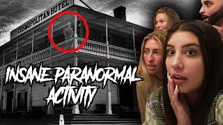 INSANE PARANORMAL ACTIVITY CAUGHT ON CAMERA HAUNTED COSMOPOLITAN HOTEL SCARY  PART 1 [upl. by Ecirtal166]