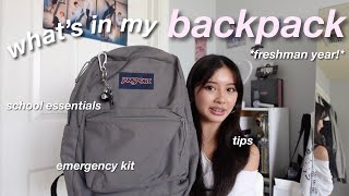 WHATS IN MY BACKPACK 2023 📓  freshman year [upl. by Bethena]