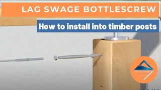 How To Install Wire Balustrade  Lag Swage Bottlescrew System [upl. by Retxab610]