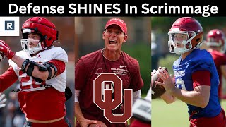 Oklahoma Defense SHINES In Fall Camp Scrimmage  Oklahoma Sooners Football 2024 [upl. by Enajiram904]