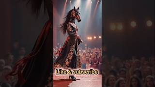 The women fuses with horse 🐎 on AGT americagottalent agt trendingmagicviralvideo shortshorse [upl. by Fenella]