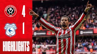 Ndiaye Goal as Blades net FOUR 🔥  Sheffield United 41 Cardiff City  EFL Championship highlights [upl. by Halette]