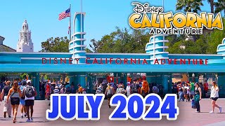 Disney California Adventure  July 2024 Walkthrough 4K POV [upl. by Eedyah]