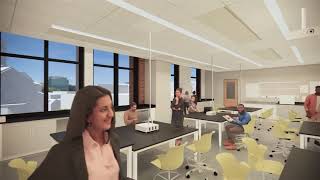 CHS STEM Building  Animated Virtual Tour [upl. by Annaear711]