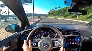 2020 Volkswagen Golf GTI 20T Autobahn POV Test Drive 3D SoundASMR [upl. by Enilrad151]