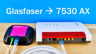 7530 AX am Glasfaser ONT WLAN Speed Ping Latenz Reichweite FRITZOS 780 Fritzbox 7390 amp 7490 [upl. by Narrat]