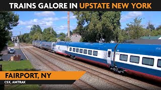 Fairport New York USA  Virtual Railfan LIVE [upl. by Ihtac]