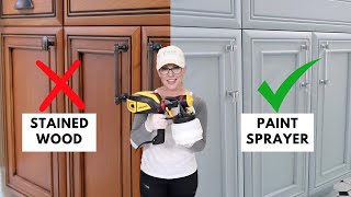 Paint Cabinets with a Sprayer Step by Step for Beginners [upl. by Pazia]