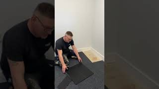 How to cut a carpet tile to fit  Method 1 [upl. by Pace]