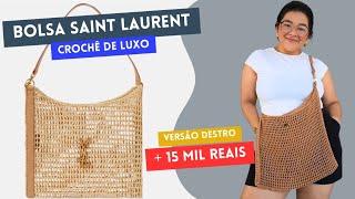 BOLSA DE CROCHÊ DE LUXO  TUTORIAL COMPLETO FÁCIL PARA INICIANTE  TENDÊNCIA VERÃO [upl. by Hachmin617]