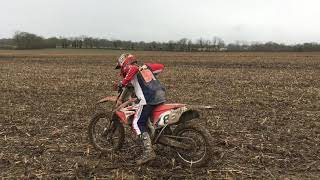 HONDA 250 CRF 2013 SOUND FMF [upl. by Aisayt283]