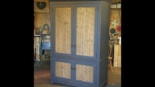 Armoire with Barn Wood Panel Doors part 33 [upl. by Aleit]