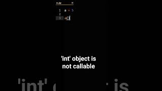 TypeError int object is not callable [upl. by Bartle764]