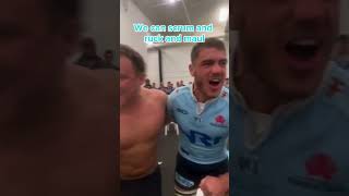 NSW Waratahs team song after beat Crusaders at AAMI Park 2 March 2024 Crusaders 24  Waratahs 37 [upl. by Molli]