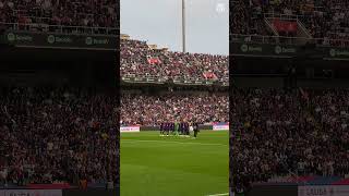 The minute of silence in memory of the victims of DANA Rest in peace 🙏🏼 fcbarcelona shorts [upl. by Annoved]