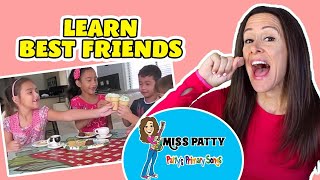 Learn Friends Song for Children Kids and Toddlers  Best Friends by Patty Shukla [upl. by Jarvey]