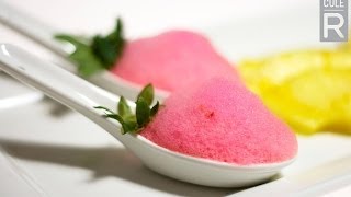 Molecular Gastronomy  Strawberry Foam Recipe [upl. by Hartnett759]