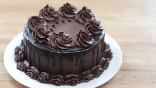 How to make Chocolate Cake with Chocolate Buttercream Frosting  For Beginners  Step by Step [upl. by Onaimad874]