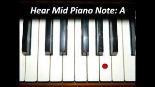 Hear Piano Note  Mid A [upl. by Val]