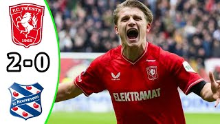 FC Twente vs SC Heerenveen 20 Highlights  Eredivisie 2024 eFootball [upl. by Peggir]