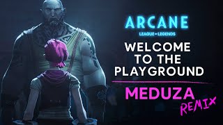 Playground MEDUZA Remix  Arcane League of Legends  Visualizer  Riot Games Music [upl. by Ilamad]