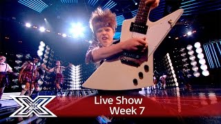 The cast of School of Rock open the Live Results Show  The X Factor UK 2016 [upl. by Riebling]