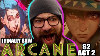 I FINALLY SAW ARCANE LEAGUE OF LEGENDS SEASON 2 ACT 2  EP 46 REACTION amp BREAKDOWN [upl. by Nesnah758]