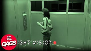 Scary Elevator Pranks  Just For Laughs Gags [upl. by Zizaludba]