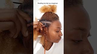 Master self braiding diybraids diyknotlessbraids braidtutorial braid braiding selfbranding [upl. by Haldi]