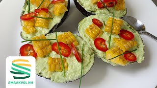 Recept gevulde avocado met beekridder [upl. by Heaps]