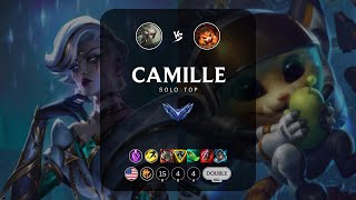 Camille Top vs Gnar  NA Diamond Patch 141 [upl. by Ynaffital]