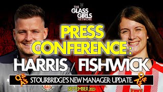 Stourbridge FC Women Press Conference  September 2023  Mike Harris and Hannah Fishwick [upl. by Emsmus]