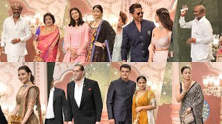 Ambani Son Marriage Reception Full Video Rajinikanth  Shah Rukh Khan  Aishwarya Rai  Rashmika [upl. by Tenn884]