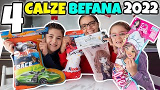 APRIAMO 4 CALZE DELLA BEFANA 2022 Barbie Miraculous Harry Potter e Hot Wheels [upl. by Arriet]