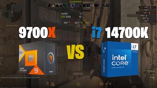 14700K VS 9700X  Counter Strike 2 [upl. by Charmine455]