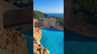 Navagio Bay Zakynthos Greece 🇬🇷 nature youtubeshorts 4knature [upl. by Katti]