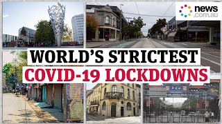 Melbourne joins worlds strictest COVID19 lockdowns [upl. by Lipcombe864]