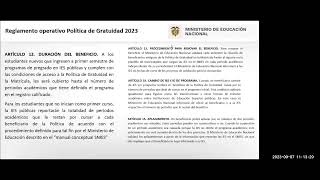 Webinar  Política de Gratuidad en la UNAD [upl. by Eeral33]