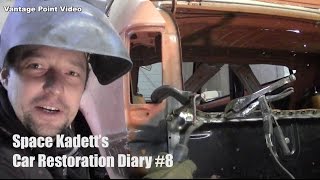 Welding Replacement Rear Panel Car Restoration Diary 8 [upl. by Vidovik73]