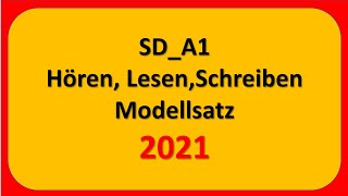 Start Deutsch A1 Hören  Lesen und Schreiben modellsatz 2021 mit Lösungen am Ende  vid  16 [upl. by Adleremse826]