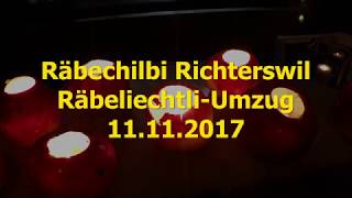 Räbechilbi Richterswil  RäbeliechtliUmzug 11112017 [upl. by Carline585]