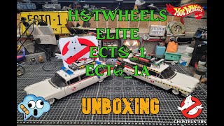 Hotwheels Elite Ghostbusters Ecto1 and Ecto1A 118 diecast model unboxing and review [upl. by Katine914]