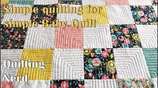 Your first Baby Quilt project – simple free motion quilting for beginners [upl. by Dachi164]