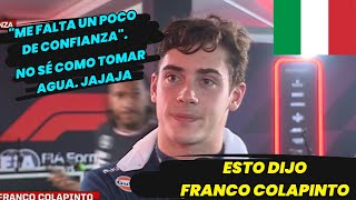 Esto dijo Franco Colapinto Analizó sus primeras 2 prácticas a bordo del FW46 en Monza F1 radio [upl. by Chaney444]