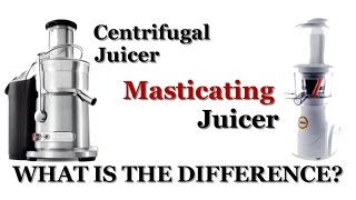 The Difference Between a Centrifugal and Masticating Juicer [upl. by Monto]