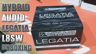 Hybrid Audio Technologies Legatia L8SW Unboxing [upl. by Heyes670]