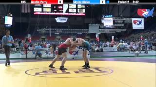 Fargo 2012 195 Round 3 Austin Perry Washington vs Skyler Hicks North Carolina [upl. by Nahshunn]