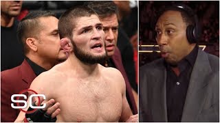 Stephen A reacts to Khabib Nurmagomedov attacking Conor McGregors team at UFC 229  SportsCenter [upl. by Cir]