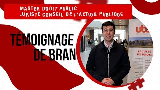 Master Droit public  Juriste conseil de laction publique [upl. by Yadsnil]