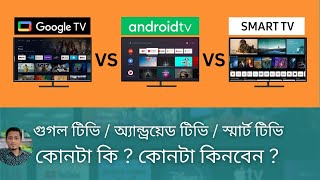 Google টিভি কি  কোন ব্র্যান্ডের গুগল টিভি কত দাম  Google TV Price in Bangladesh [upl. by Nirrad564]